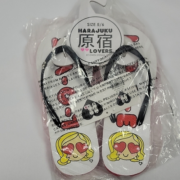 Harajuku lovers Gwen Stefani flip flops Love 5 / 6 - Picture 2 of 4